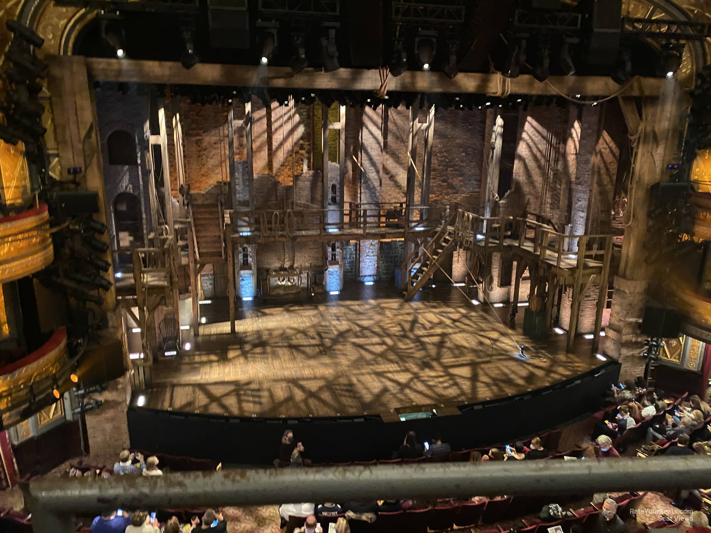 center mezzanine, row a seat view  - richard rodgers theatre